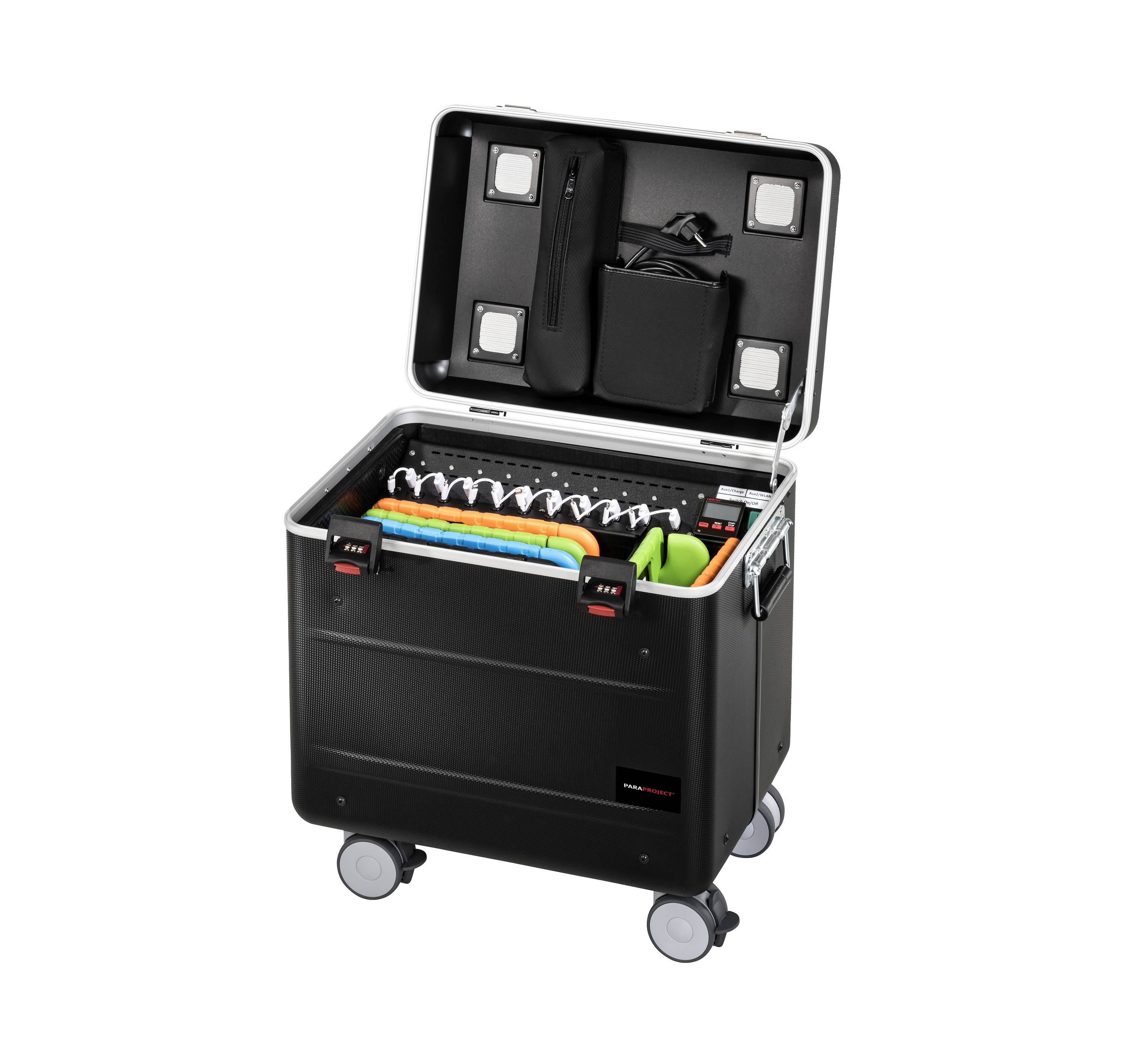 Parat PARAPROJECT® Case i10, EDUCOVER®+/KidsCover Battery charger/manager Trolley for Apple Lightning cables