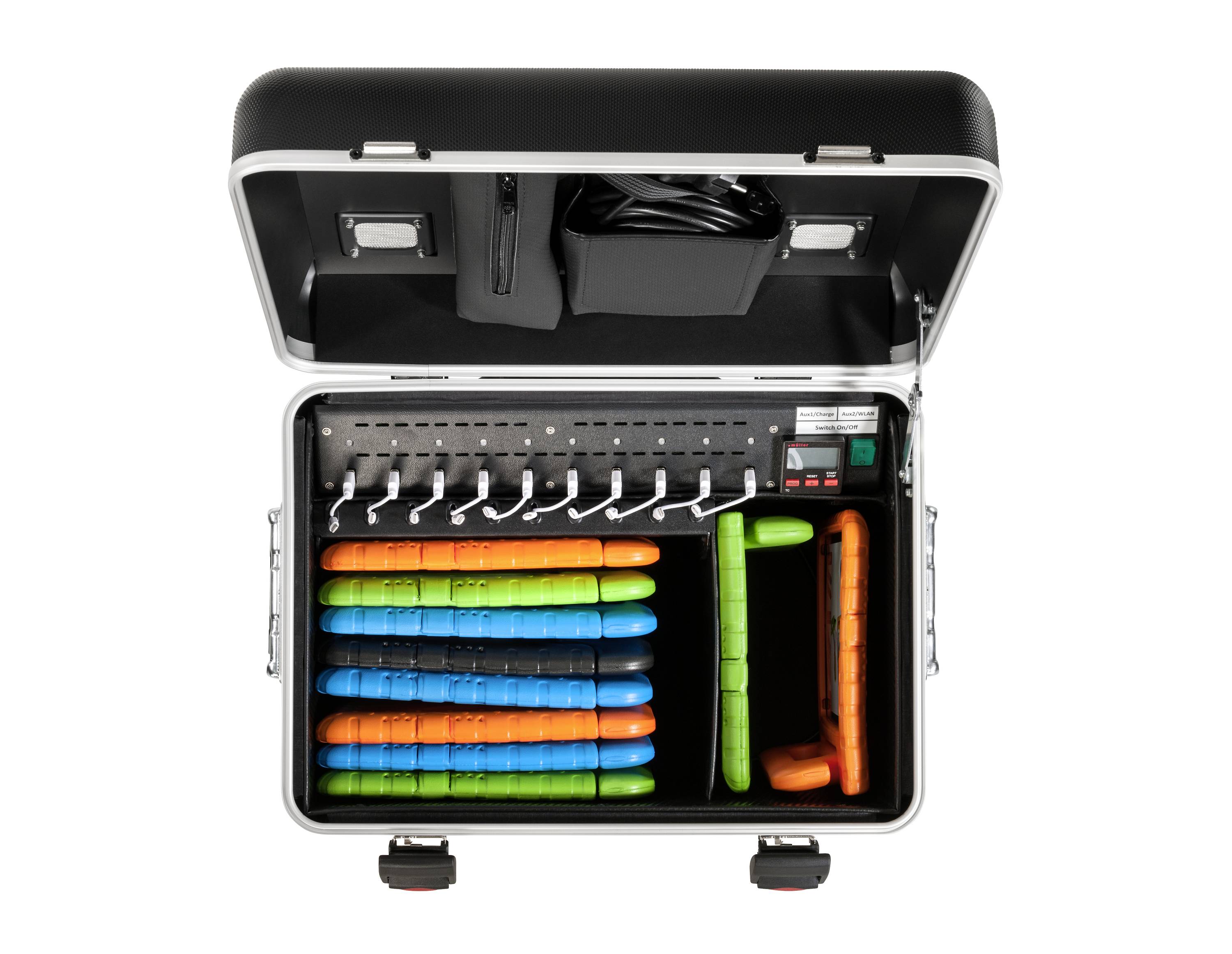 Parat PARAPROJECT® Case i10, EDUCOVER®+/KidsCover Battery charger/manager Trolley for Apple Lightning cables