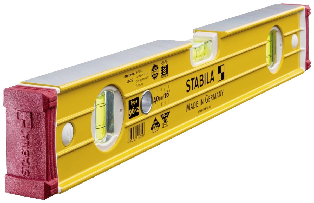 Stabila Type 96-2, 40 cm 15225 Alu spirit level 40 cm 0.5 mm/m