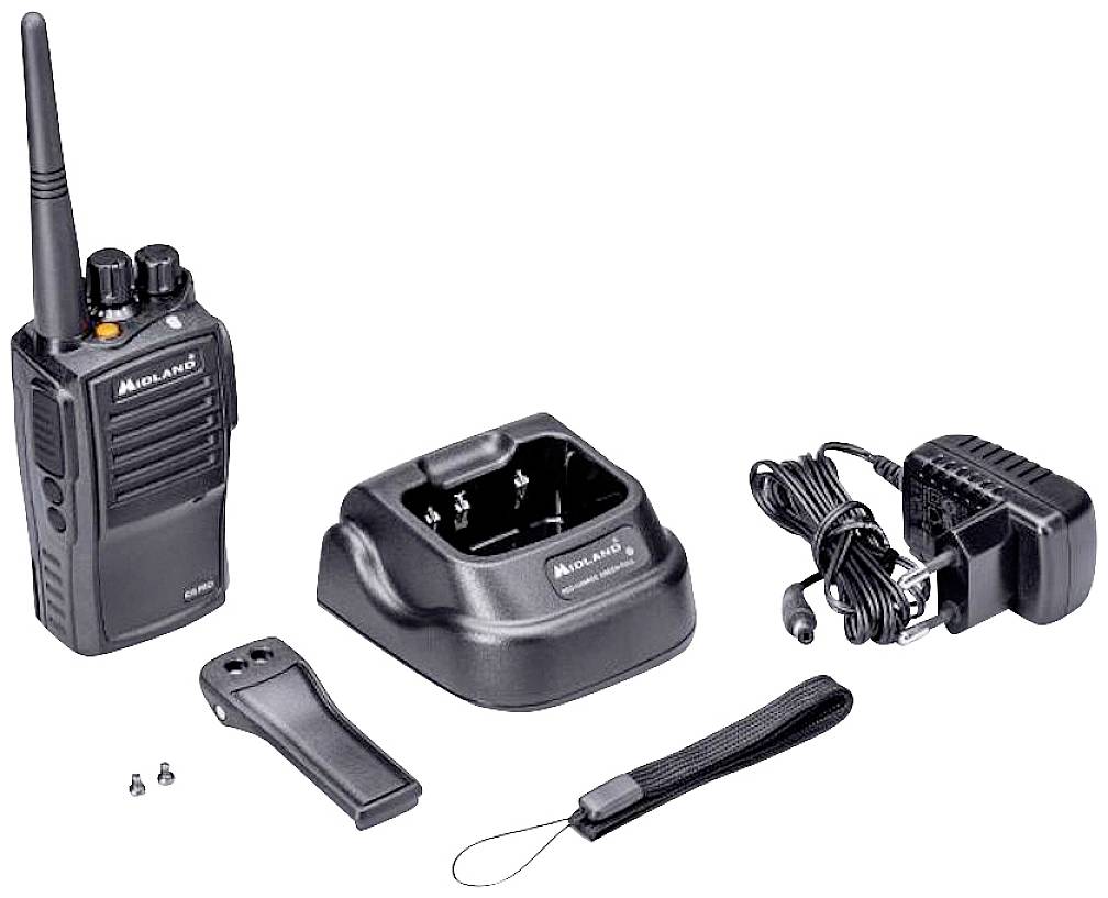 Midland G15 Pro NC PMR 4er Security inkl. MA 25-M C1127.S3 PMR handheld transceiver 4-piece set