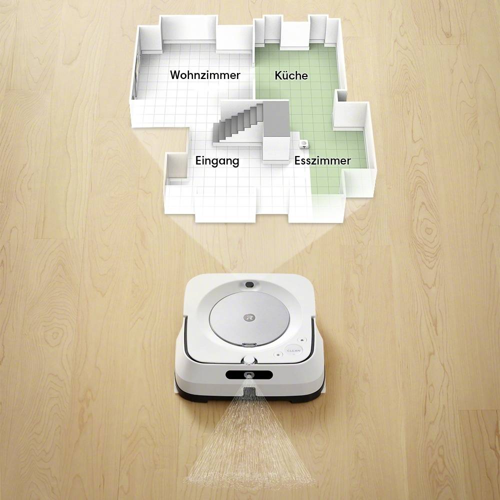 iRobot Braava m6138 Robot sweeper White App-controlled, Voice-controlled, Alexa compatibility, Google Home compatibility