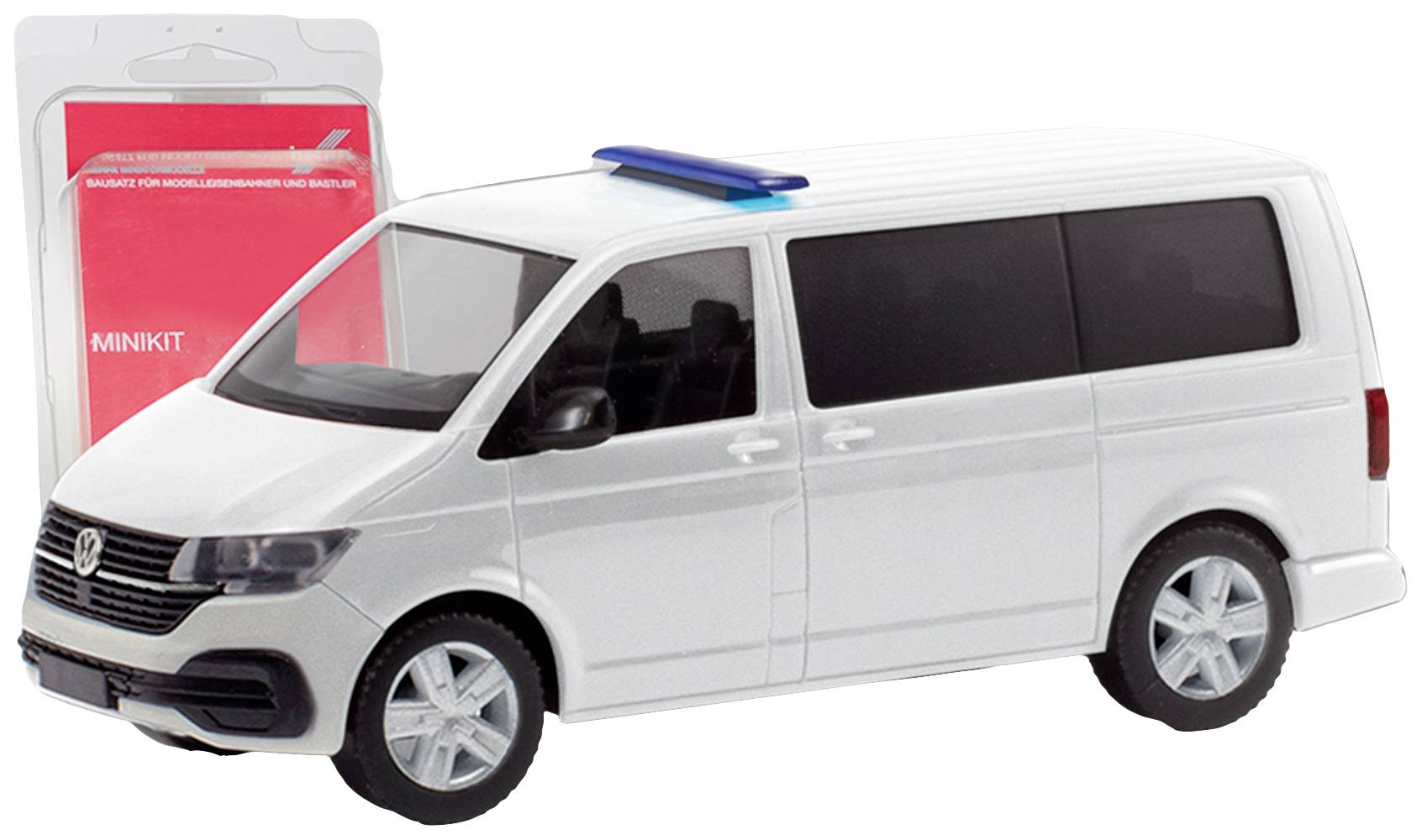 Herpa 013895 H0 Bus Volkswagen T 6.1 Bus with Hansch DBS 5000 warning light bar