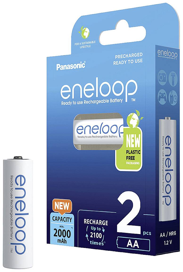 Eneloop HR06 AA battery (rechargeable) NiMH 2000 mAh 1.2 V 2 pc(s)