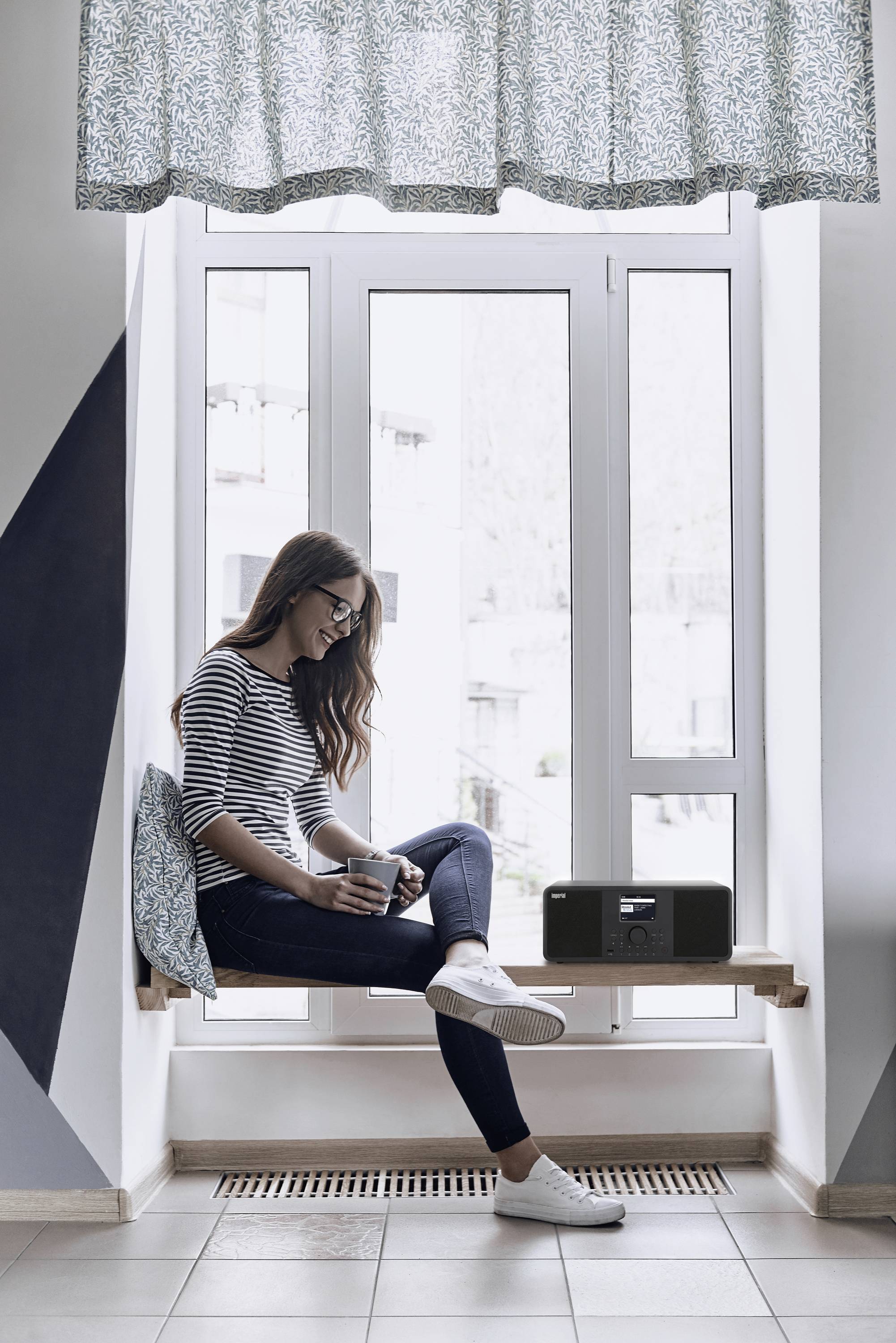 Imperial DABMAN i205 Internet desk radio Internet, DAB+, FM USB, Wi-Fi, LAN, Internet radio Black