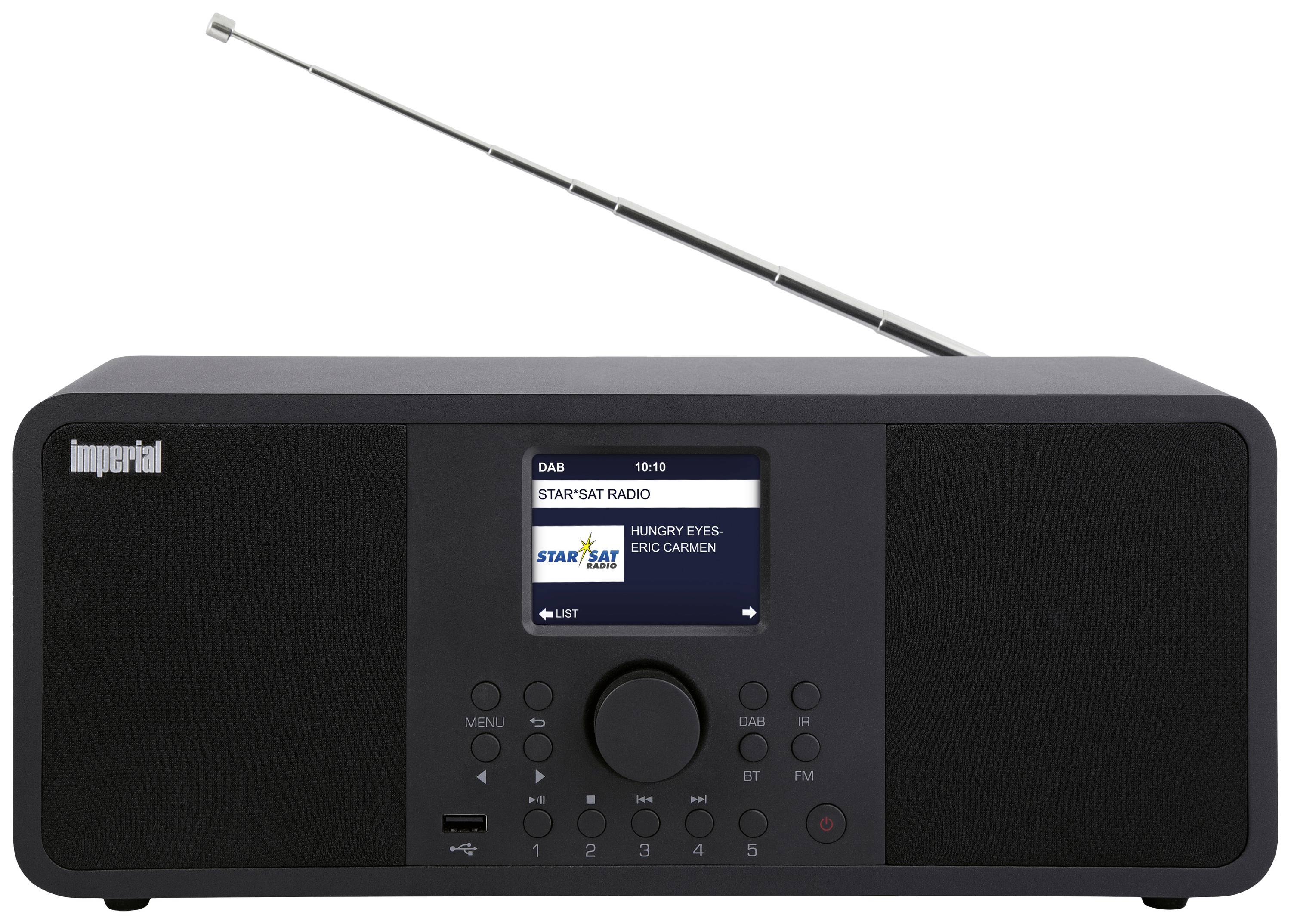 Imperial DABMAN i205 Internet desk radio Internet, DAB+, FM USB, Wi-Fi, LAN, Internet radio Black