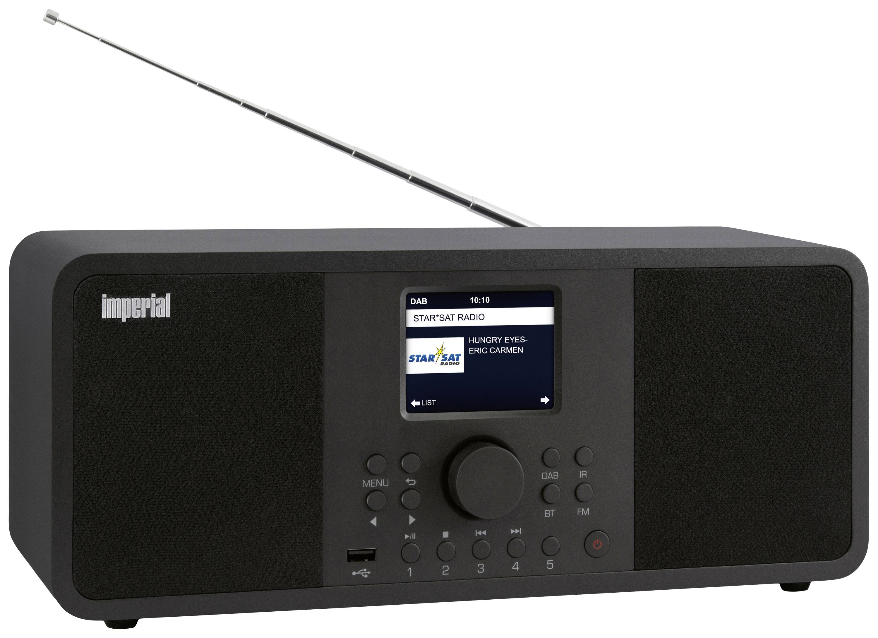 Imperial DABMAN i205 Internet desk radio Internet, DAB+, FM USB, Wi-Fi, LAN, Internet radio Black