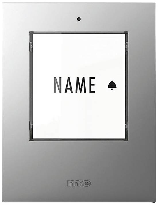 m-e modern-electronics 41302 Wireless door bell Transmitter backlit, incl. nameplate