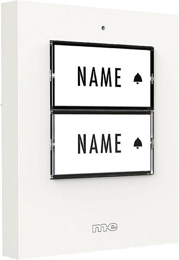 m-e modern-electronics 41357 Wireless door bell Transmitter backlit, incl. nameplate