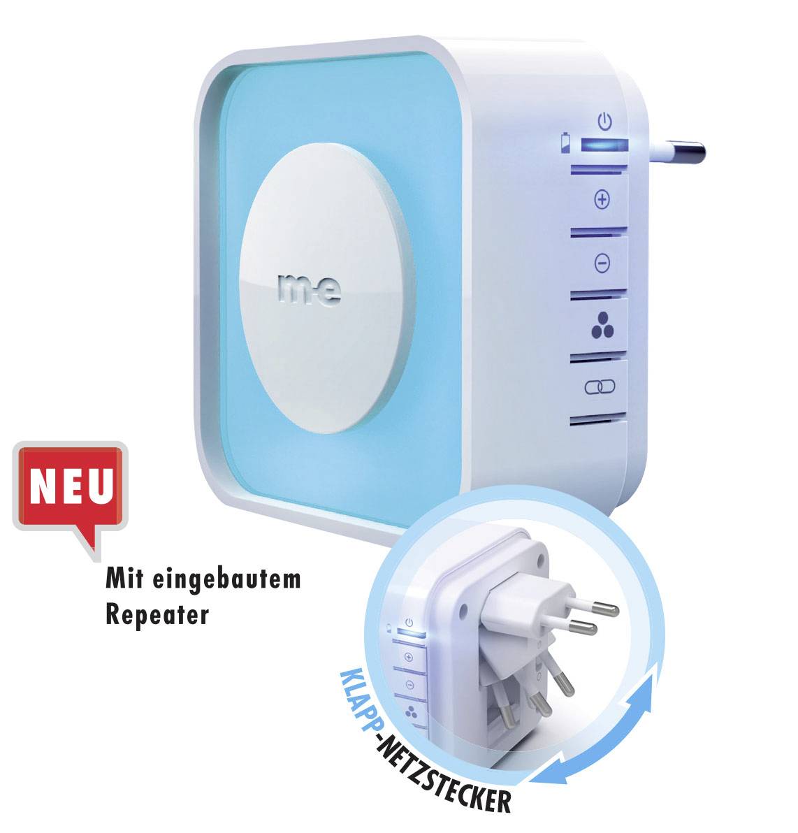 m-e modern-electronics 41308 Wireless door bell Receiver backlit