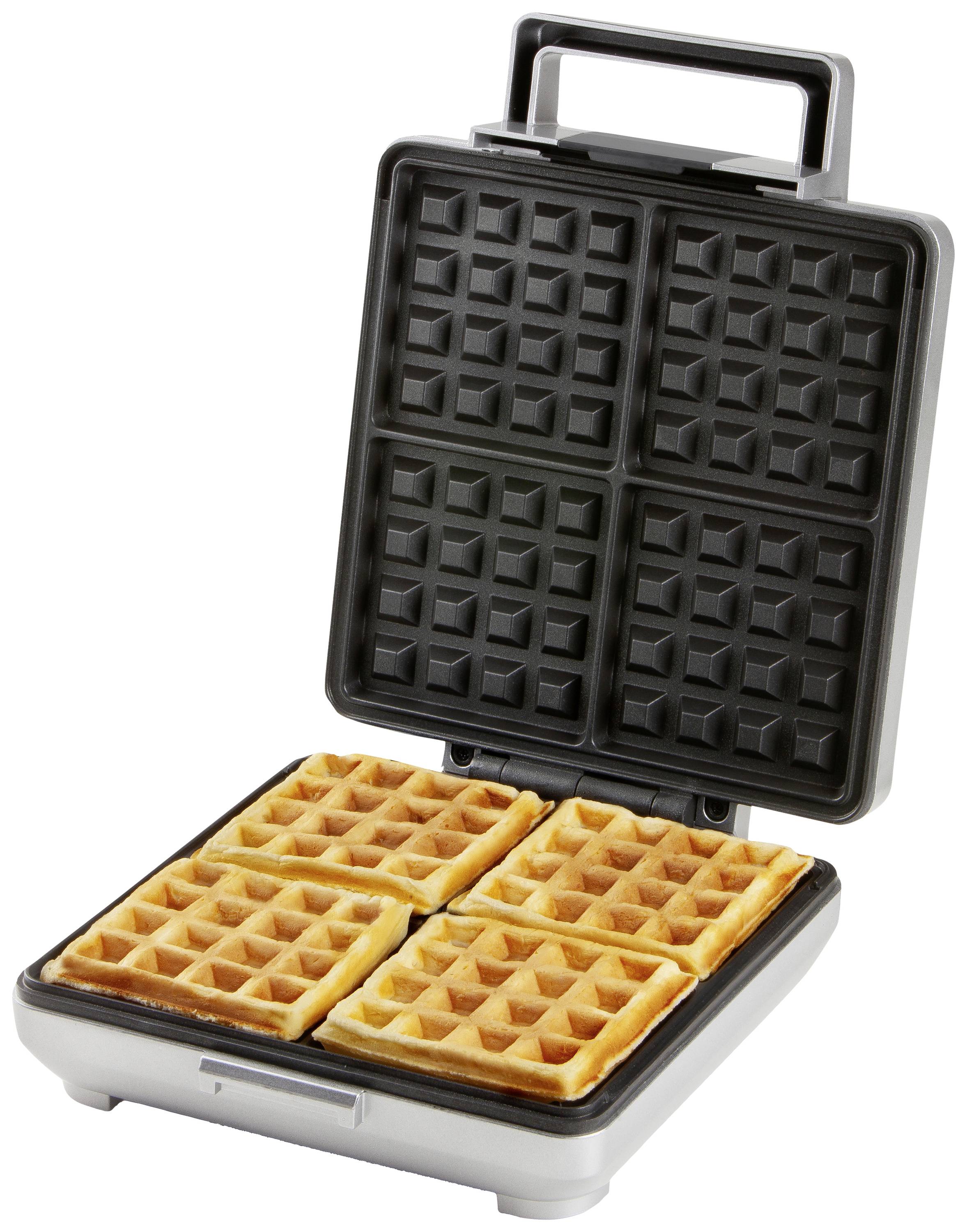 DOMO DO9250W Waffle maker Non-stick coating, Indicator light, hinged Silver