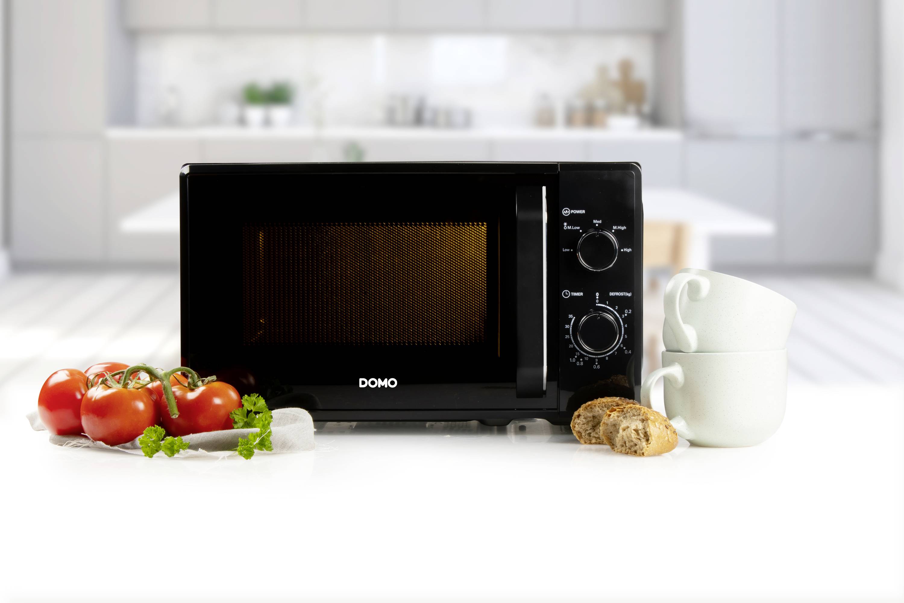 DOMO DO2520 Microwave Black 800 W Timer function