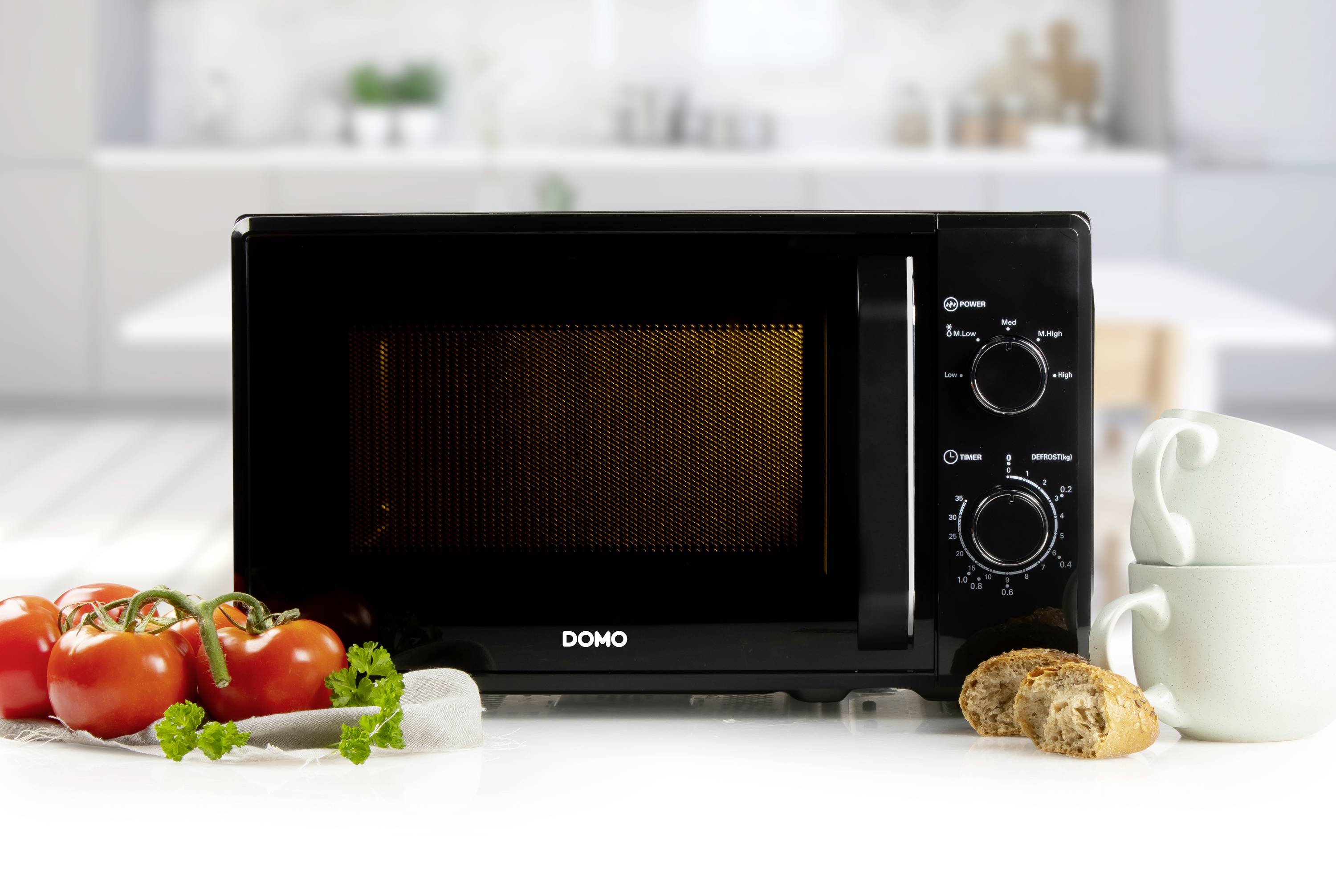 DOMO DO2520 Microwave Black 800 W Timer function