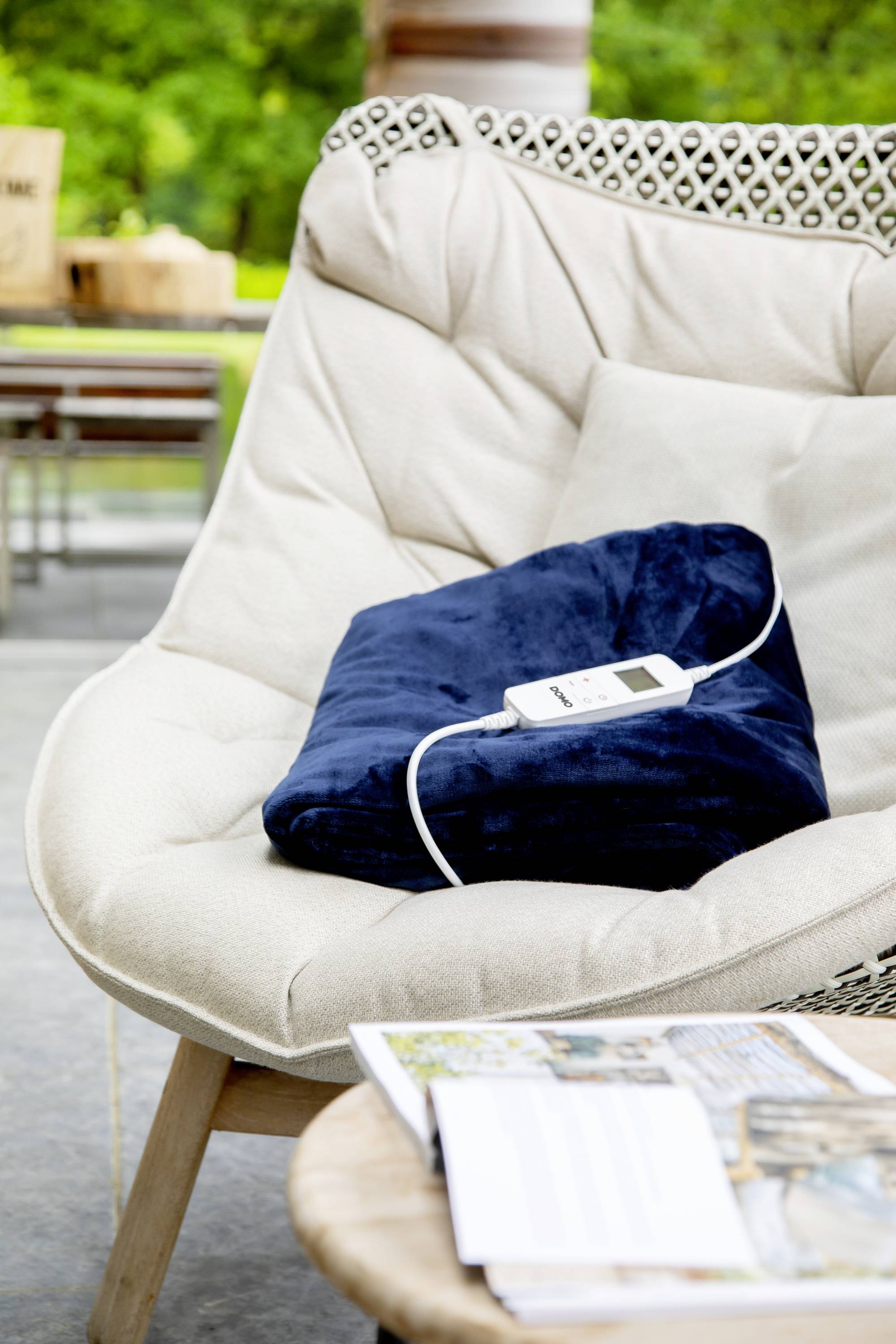 DOMO DO637ED Electric blanket 160 W Dark blue