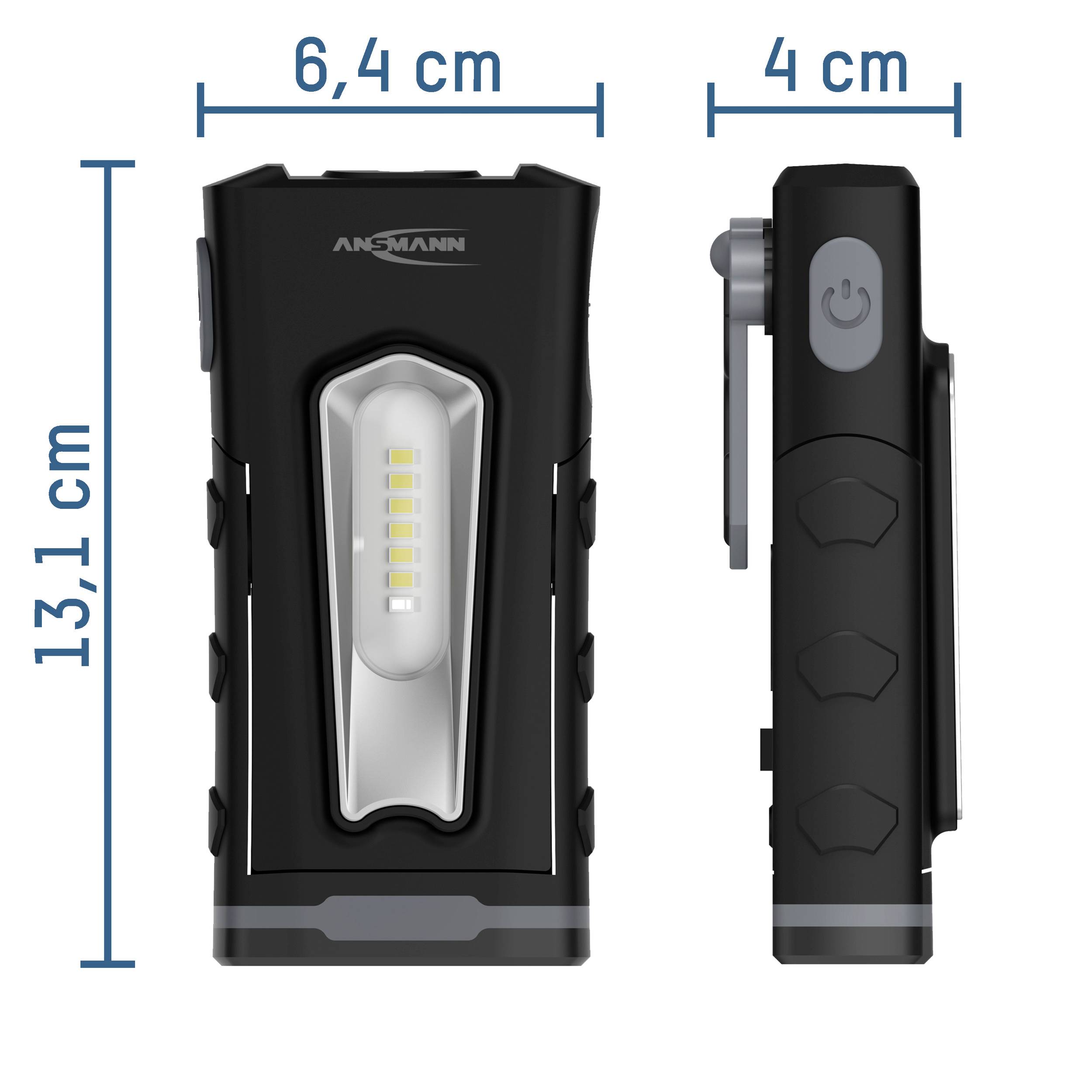 Ansmann 990-00123 Worklight Pocket LED (monochrome) Work light rechargeable 500 lm