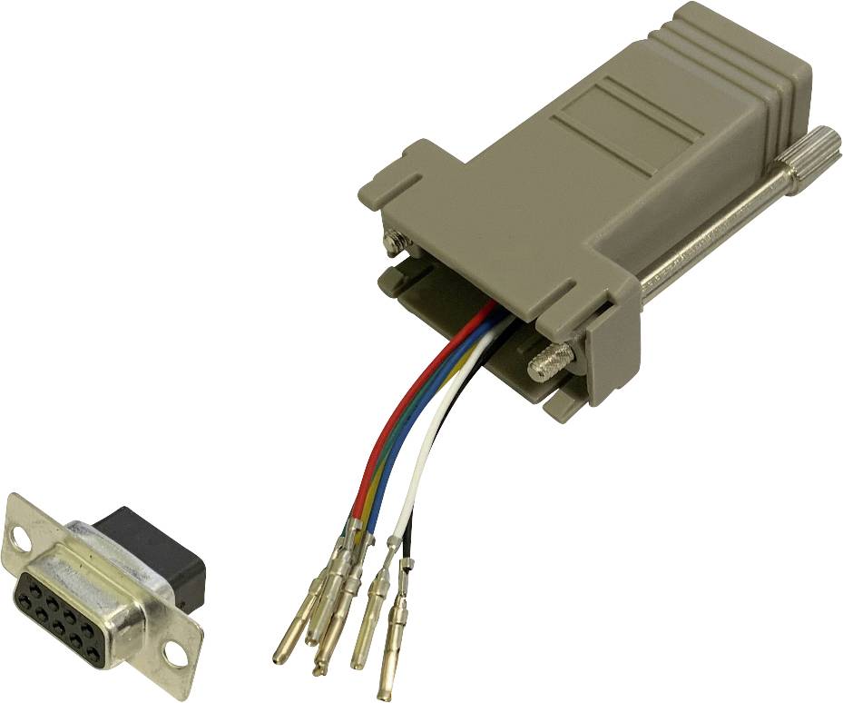 BKL Electronic 10121100 Adapter D-SUB socket 9-pin - RJ12 socket Single