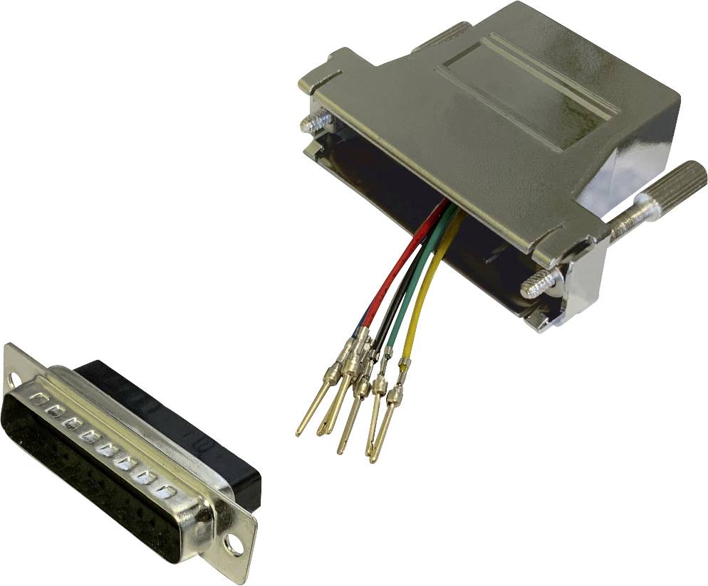 BKL Electronic 10121129 Adapter D-SUB plug 25-pin - RJ12 socket 1 pc(s) Single