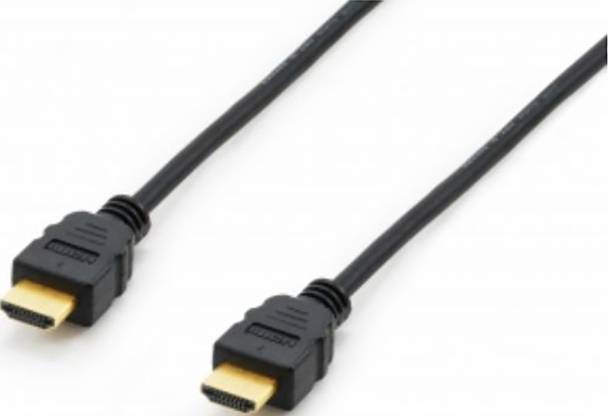 Equip HDMI Cable HDMI-A plug 10.00 m Black 119373 gold plated connectors HDMI cable