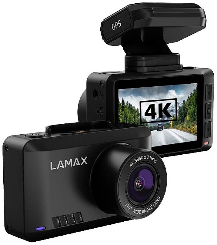 Lamax T10 Dashcam with GPS Horizontal viewing angle (max.)=170 ° Video time stamp, Accelerometer, WDR, Loop recording, Automatic