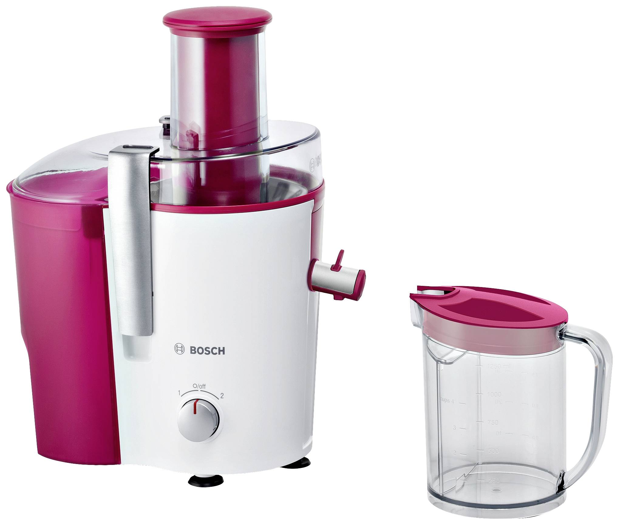Bosch Haushalt Juicer MES25C0 700 W White, Wine red
