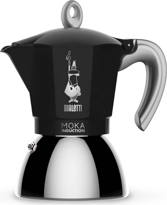 Bialetti New Moka Induction 6 Cup Espresso maker Black
