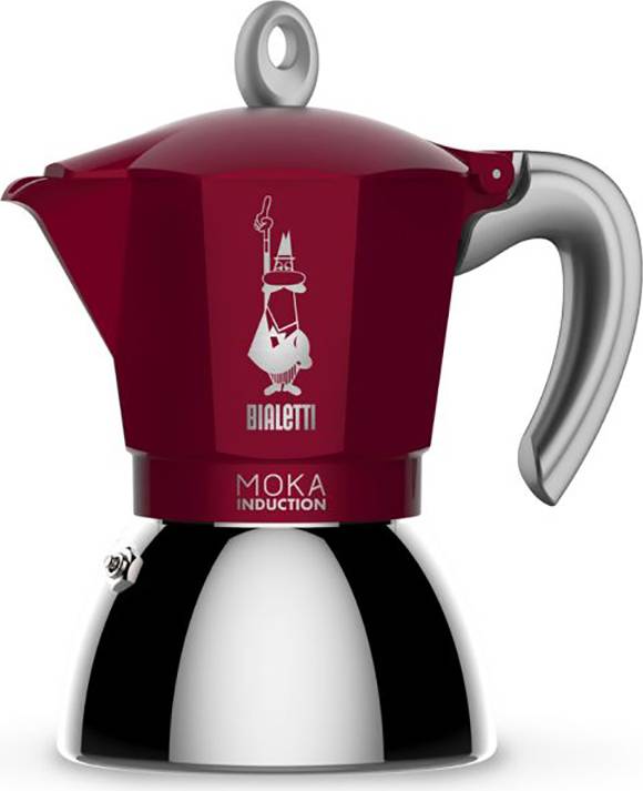 Bialetti New Moka Induction 6 Cup Espresso maker Red