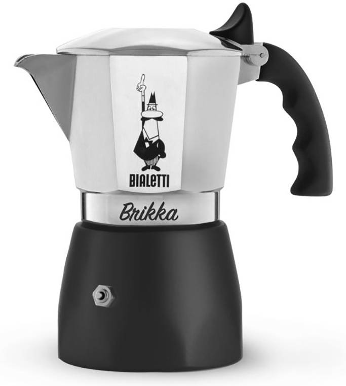 Bialetti Brikka 2 Cup Espresso maker Black, Silver