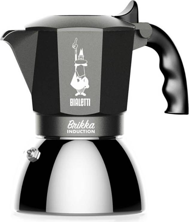 Bialetti Brikka Induction 4 Cup Espresso maker Black, Silver