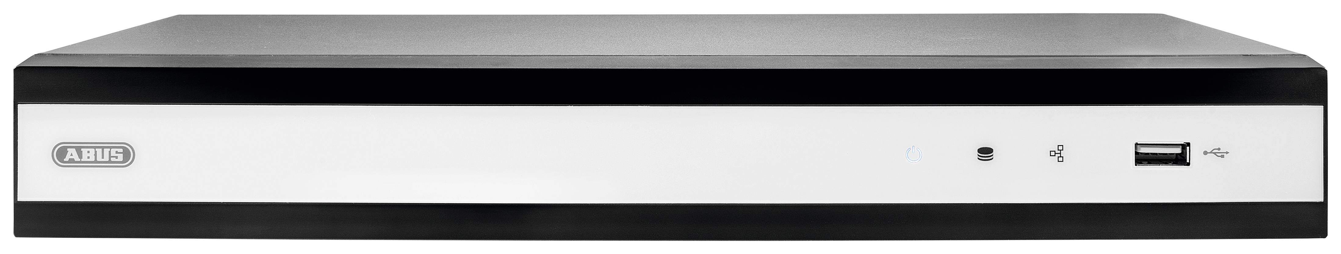 A rectangular video recorder with a USB port and Abus logo on the left side.