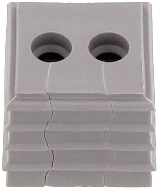 CONTA-CLIP KDS-DE 2X5-6 GR Sealing Thermoplastic elastomer Grey 10 pc(s)