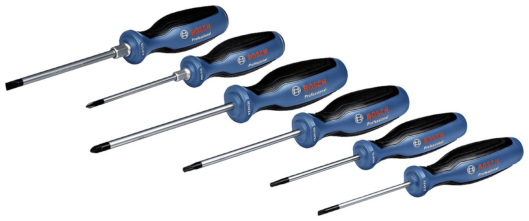 Bosch Professional Electrician, Workshop Screwdriver set Phillips, Pozidriv, Star, Slot