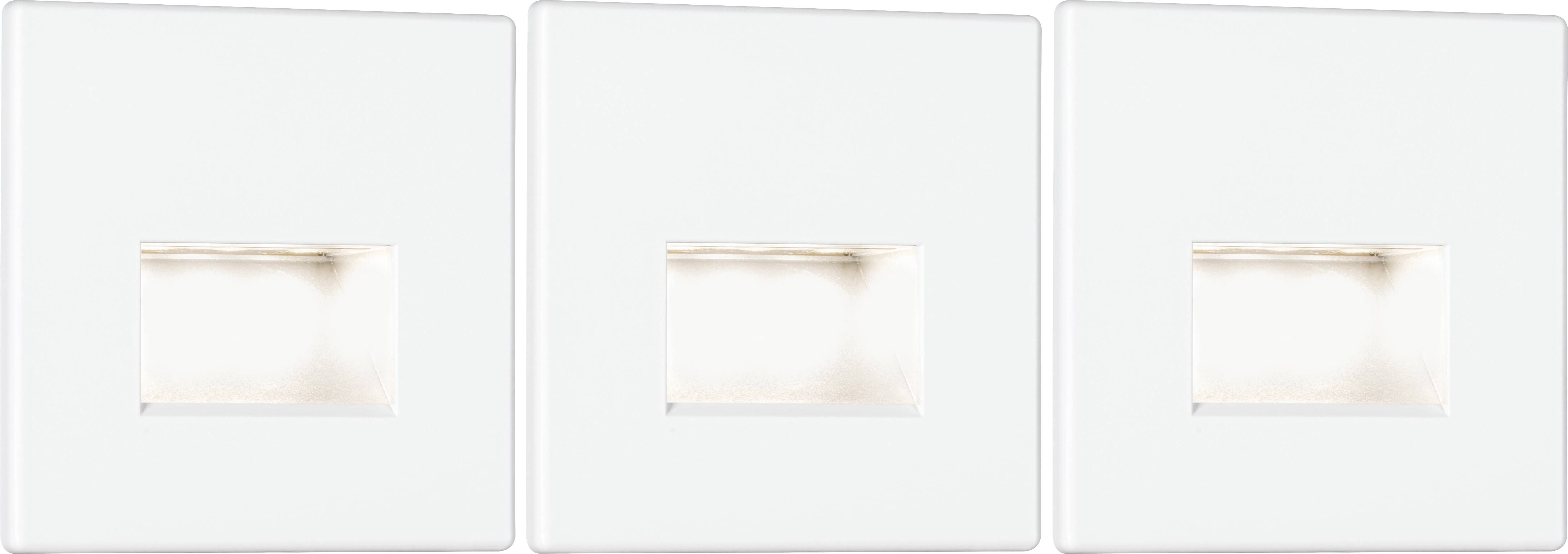 Paulmann 4064161230603 Edge Quadro eckig LED recessed wall light 3-piece set LED (monochrome) White (matt)
