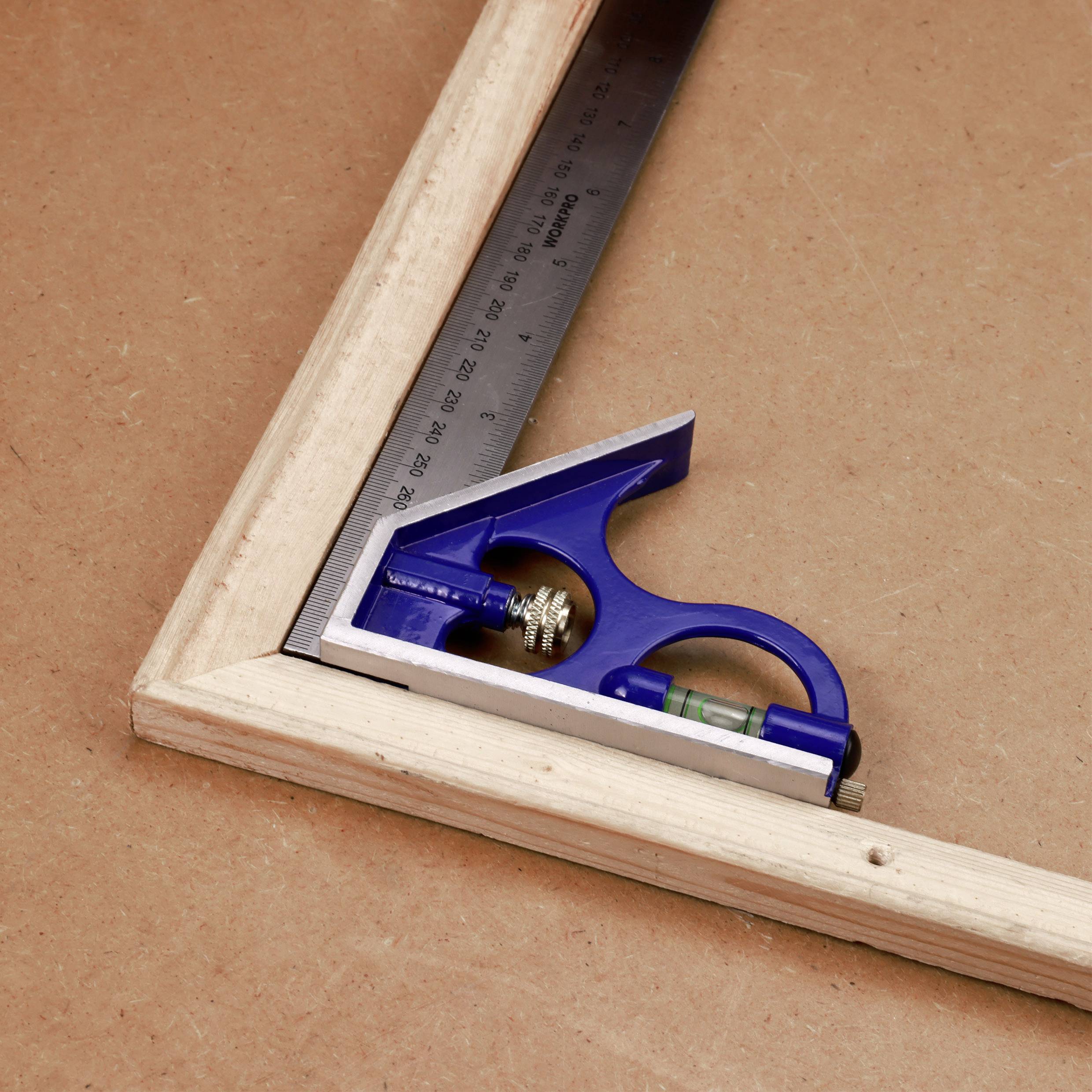 WorkPro WP264002 Aluminium Combination Square 300 mm