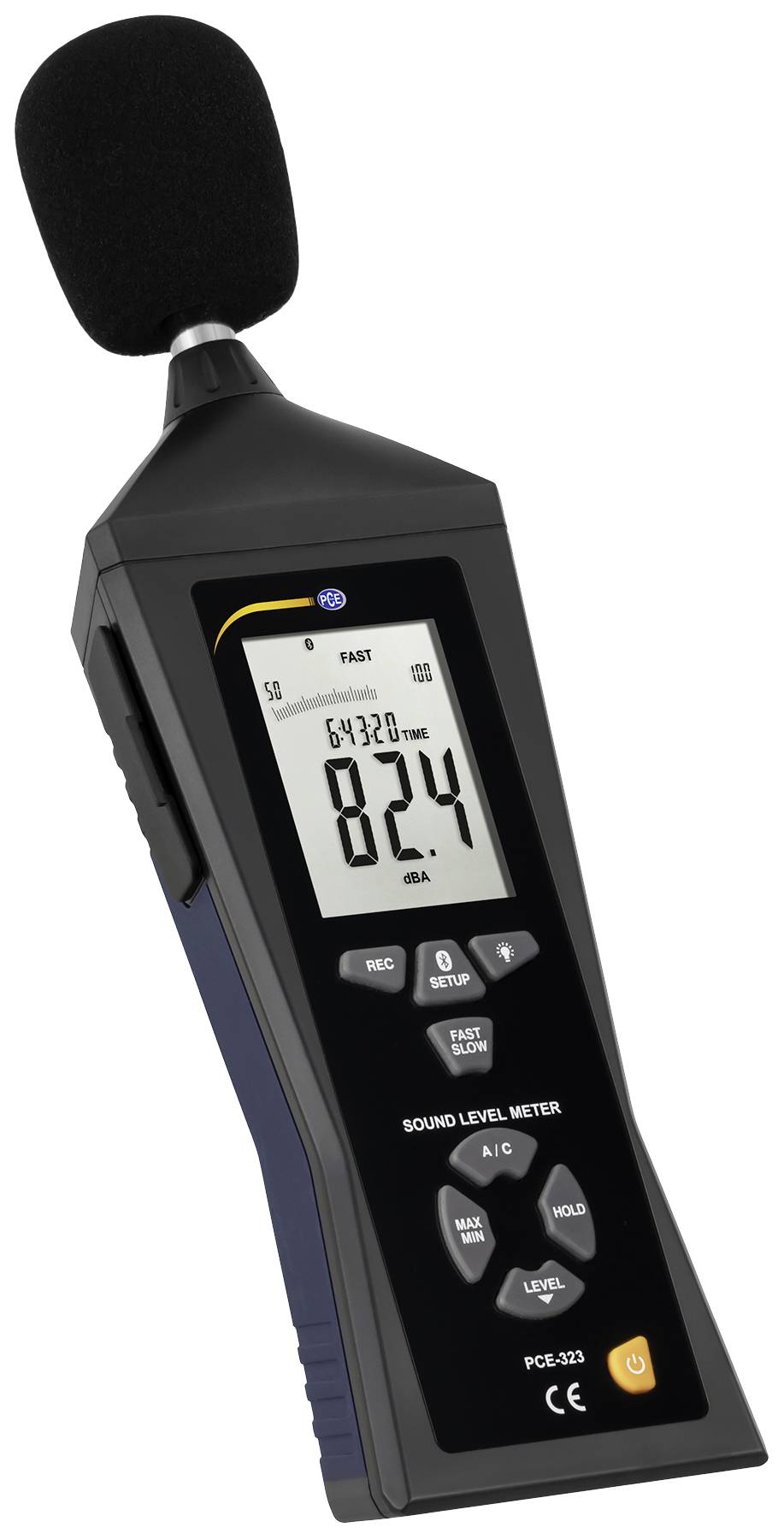 PCE Instruments Sound level meter Data logger PCE-323 30 - 130 dB 30 Hz - 8 kHz USB , Bluetooth®