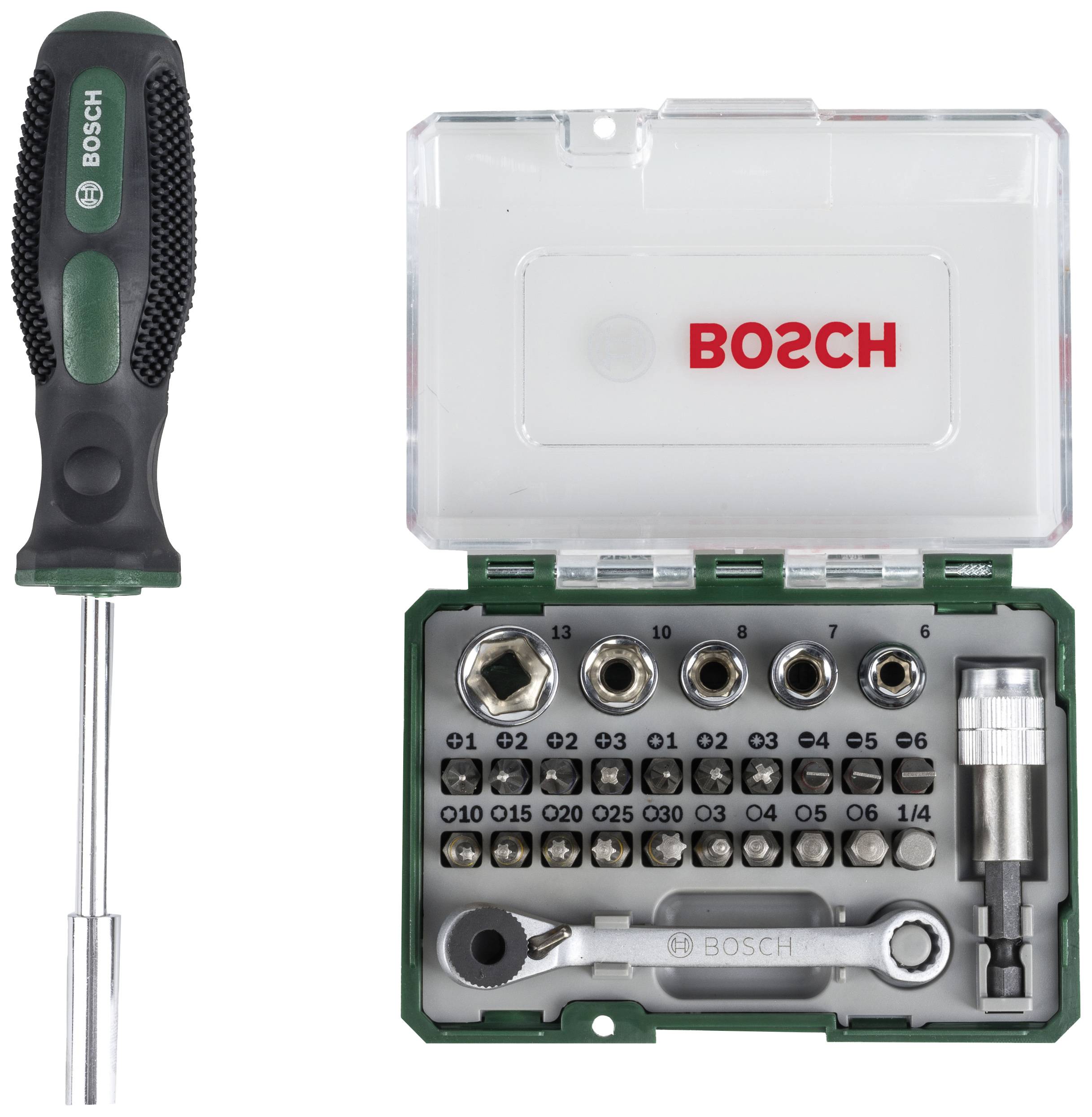 Screwdriver Set with Storage Box, including various bits and socket keys, suitable for DIY and craft work.