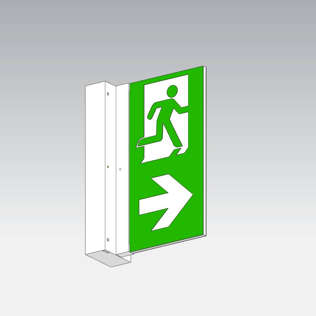 Beltrona MEXX8001 LED escape route lighting Wall surface-mount, Ceiling recess-mount