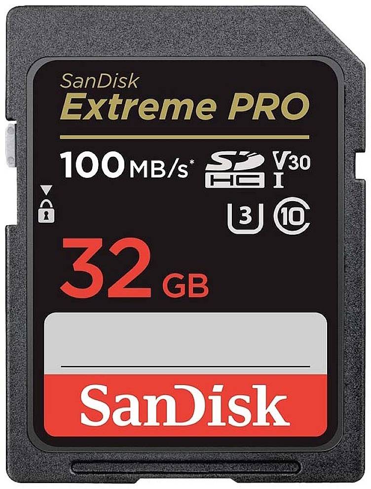 SanDisk Extreme PRO SDHC card 32 GB Class 10 UHS-I shockproof, Waterproof
