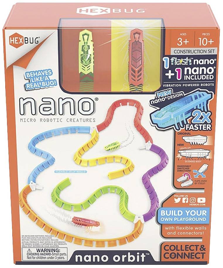 HexBug Nano Flash Orbit-Habitat Toy robot