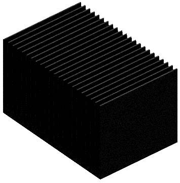 Fischer Elektronik 10133679 SK 628/50 SA Fin heat sink 4.5 K/W (L x W x H) 50 x 75 x 45 mm