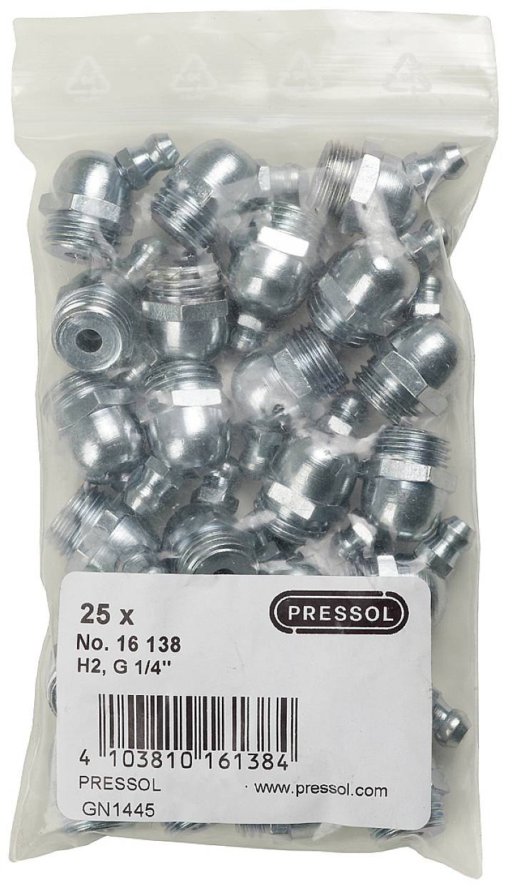 Pressol TAPERED LUBRICATING NIPPLE H2-45°, G 1/4''-VZ-SK 25 pc(s)