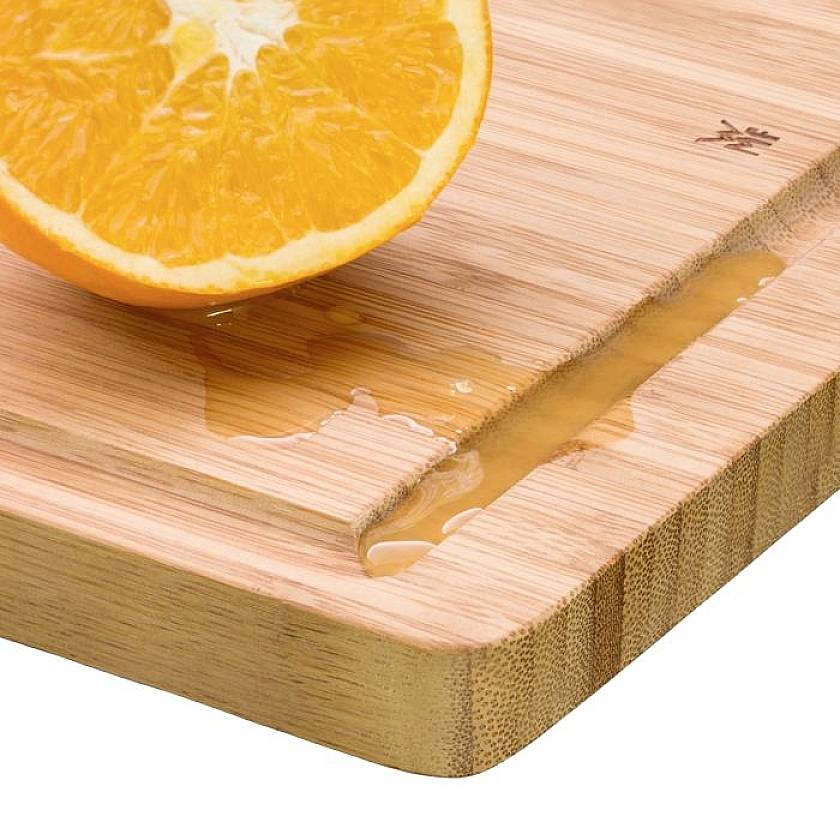 WMF 3201000234 Rectangular cutting board 45 x 30 x 1.9cm wooden board large with juice groove