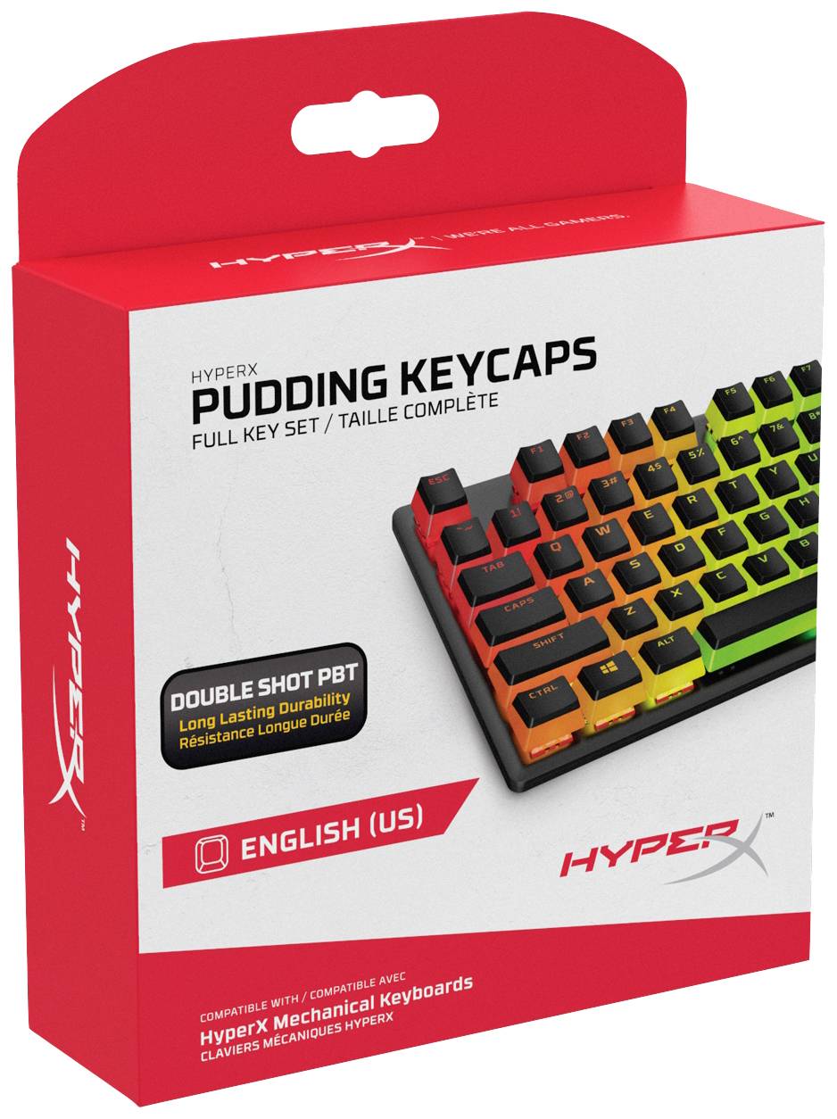 HyperX Pudding Keycaps Keycaps Black