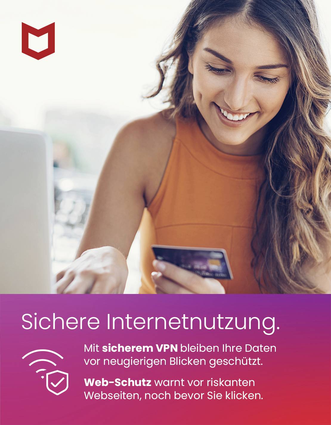 McAfee Total Protection 1-year, 5 licences Windows, Mac OS, Android, iOS Antivirus