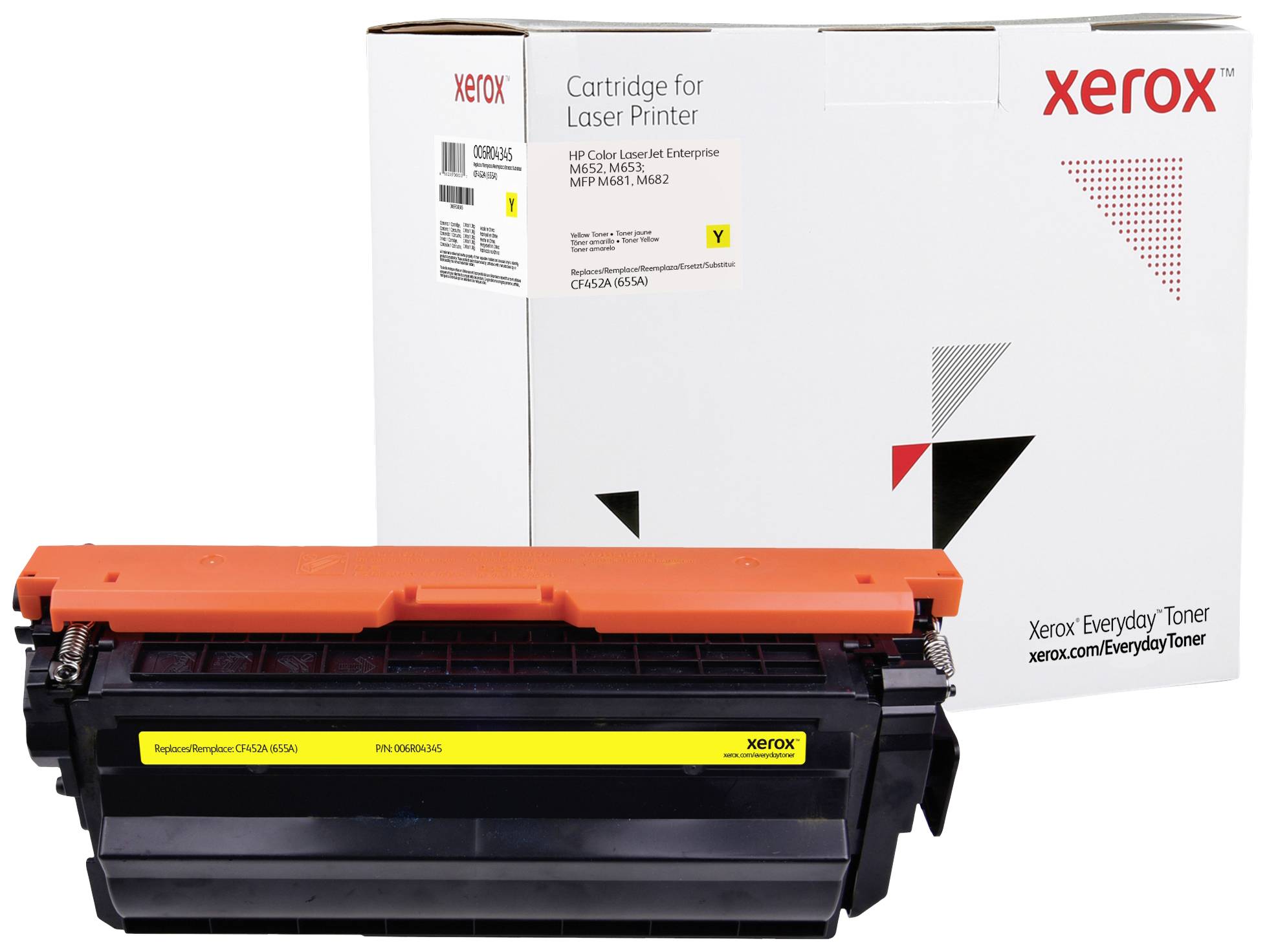Xerox Toner replaced HP 655A (CF452A) Compatible Yellow 10500 Sides Everyday 006R04345