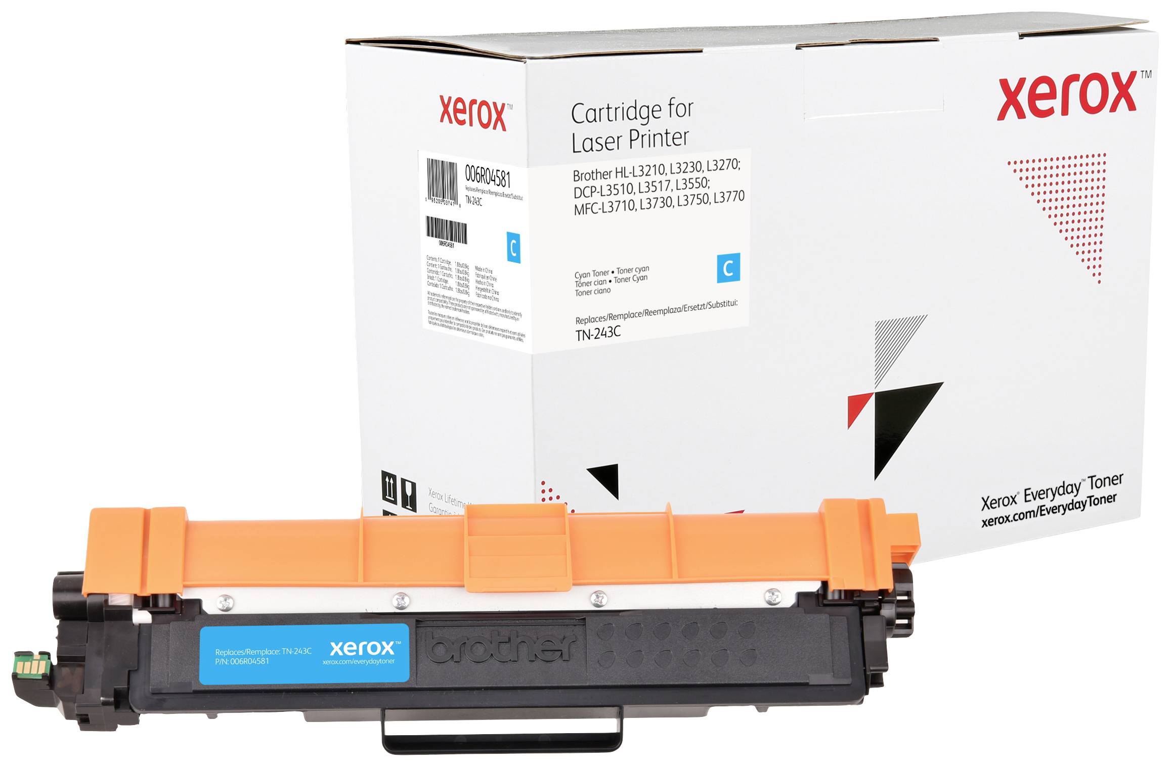 Xerox Toner replaced Brother TN-243C Compatible Cyan 1000 Sides Everyday 006R04581
