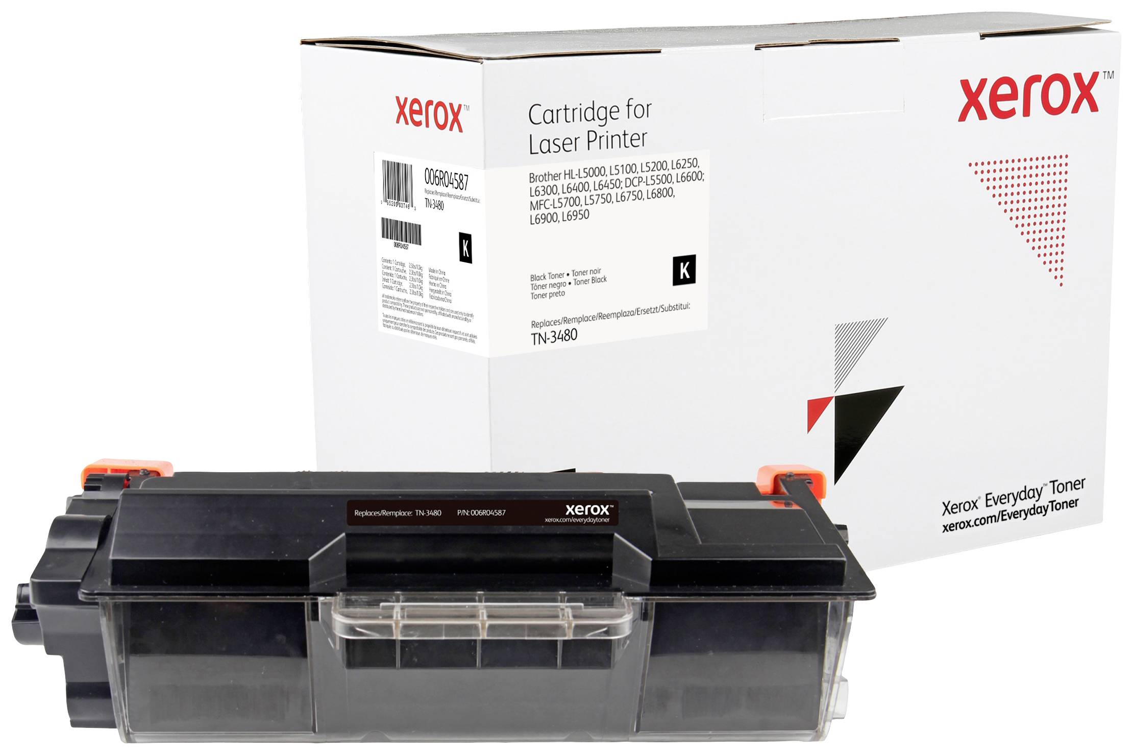 Xerox Toner replaced Brother TN-3480 Compatible Black 8000 Sides Everyday 006R04587
