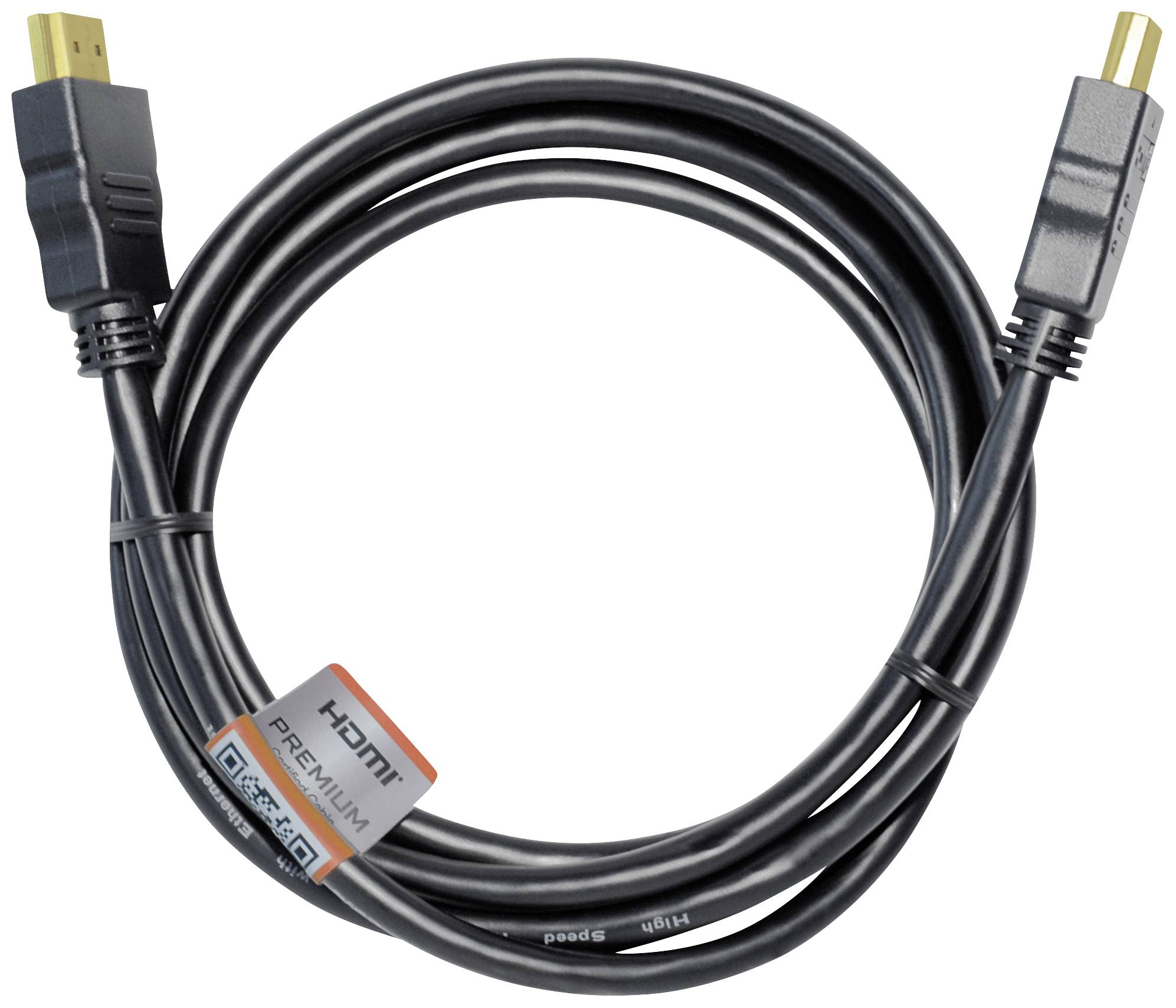 Maxtrack HDMI Cable HDMI-A plug, HDMI-A plug 3.00 m Black C 215-3 L 4K UHD HDMI cable