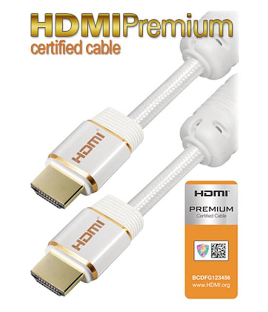 Maxtrack HDMI Cable HDMI-A plug, HDMI-A plug 3.00 m White C 216-3 L 4K UHD HDMI cable