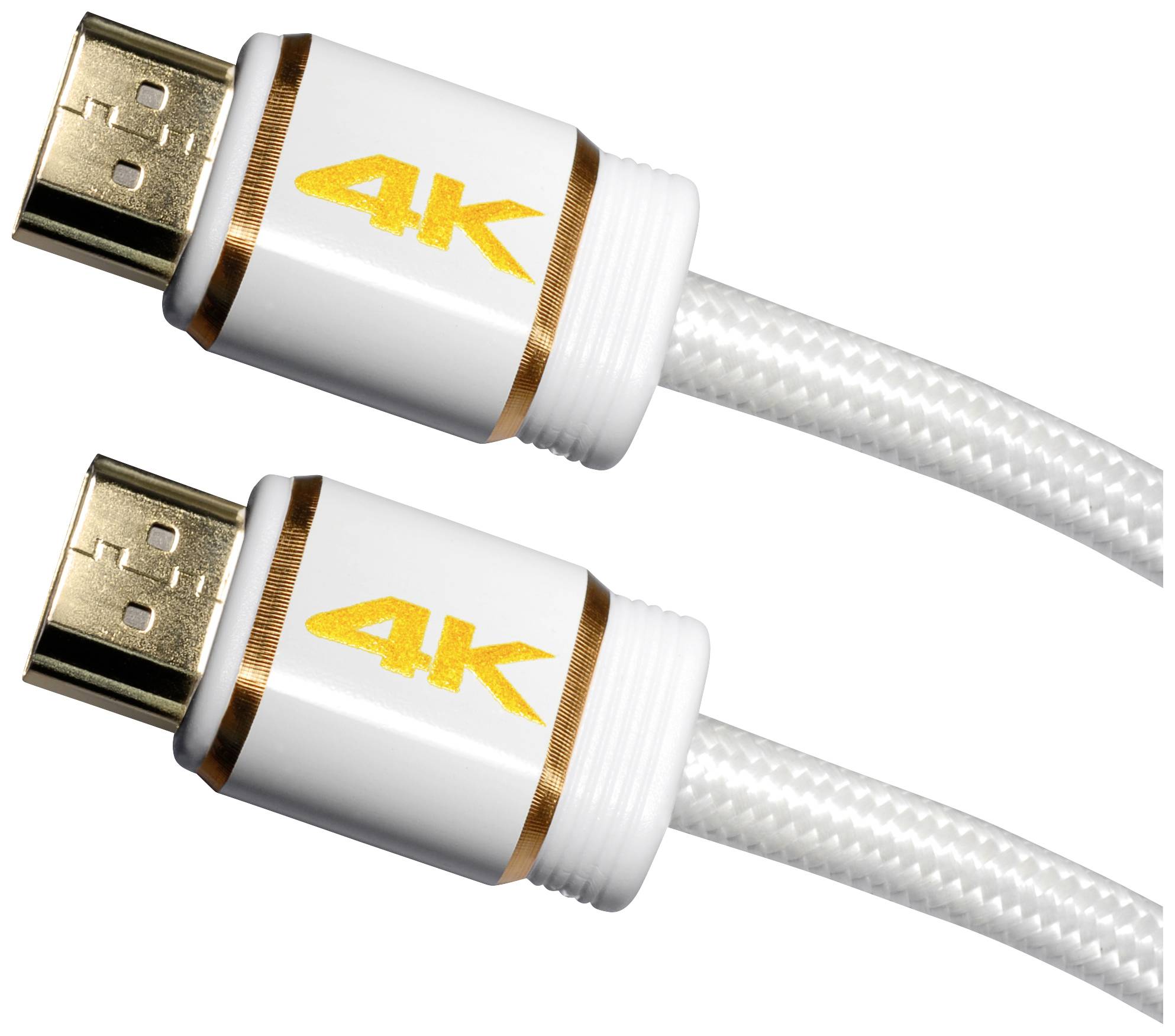 Maxtrack HDMI Cable HDMI-A plug, HDMI-A plug 3.00 m White C 216-3 L 4K UHD HDMI cable