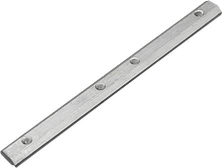 Metal rod with four holes at equal intervals.