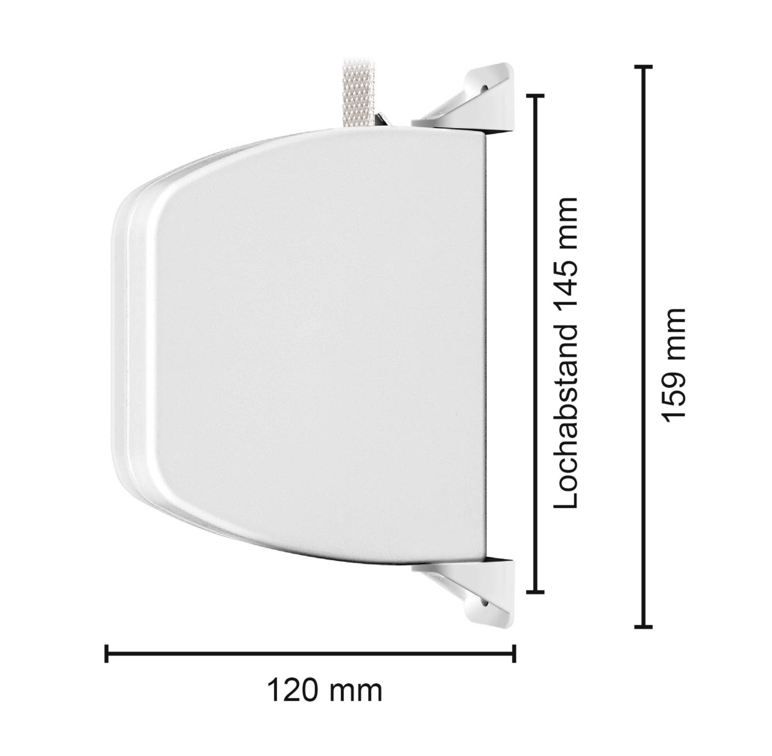 Schellenberg 50507 Belt winder (surface-mount) Compatible with Schellenberg Mini